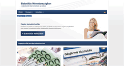 Desktop Screenshot of biztositas.nemetorszagban.com